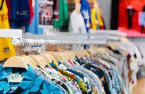 shallow focus photo of clothing rack